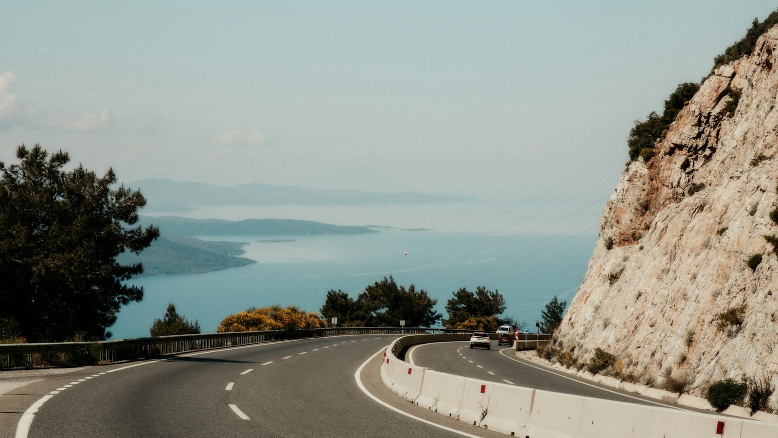 Adriatic coast near Ulcinj coastal road near Dobrota